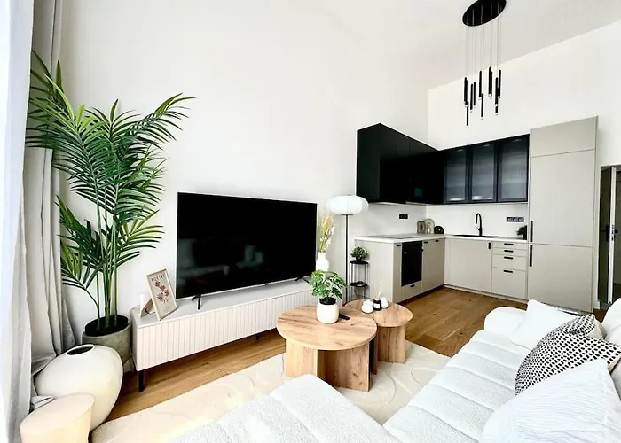 5 Min Dancing House Apartment Prague, Luxury And Modern